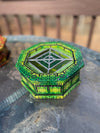 Emanating Evergreen Stained Glass Jewelry Box