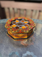 Ambient Amber Stained Glass Jewelry Box