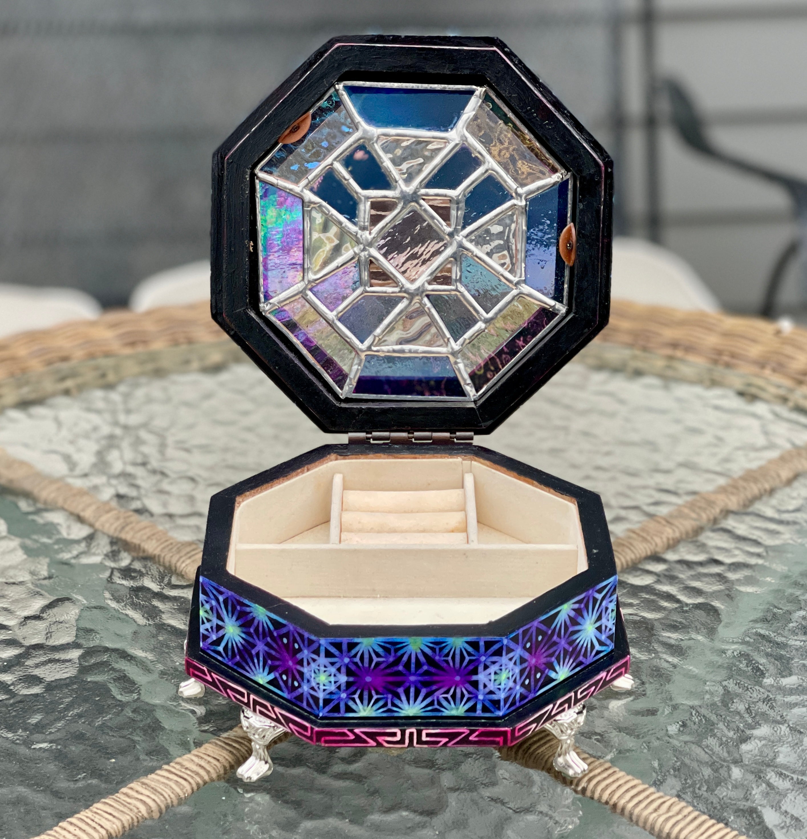 Stained glass outlets jewelry box