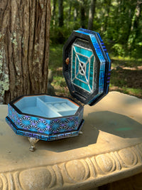 Periwinkle Stained Glass Jewelry Box