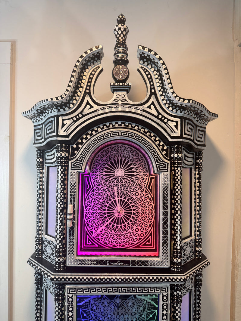 Black and White Grandfather Clock