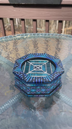 Periwinkle Paragon Stained Glass Jewelry Box