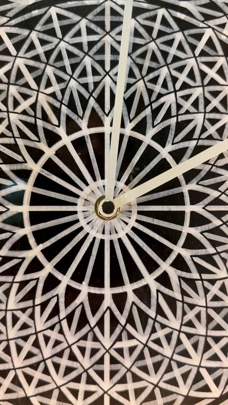 Black and White Grandfather Clock