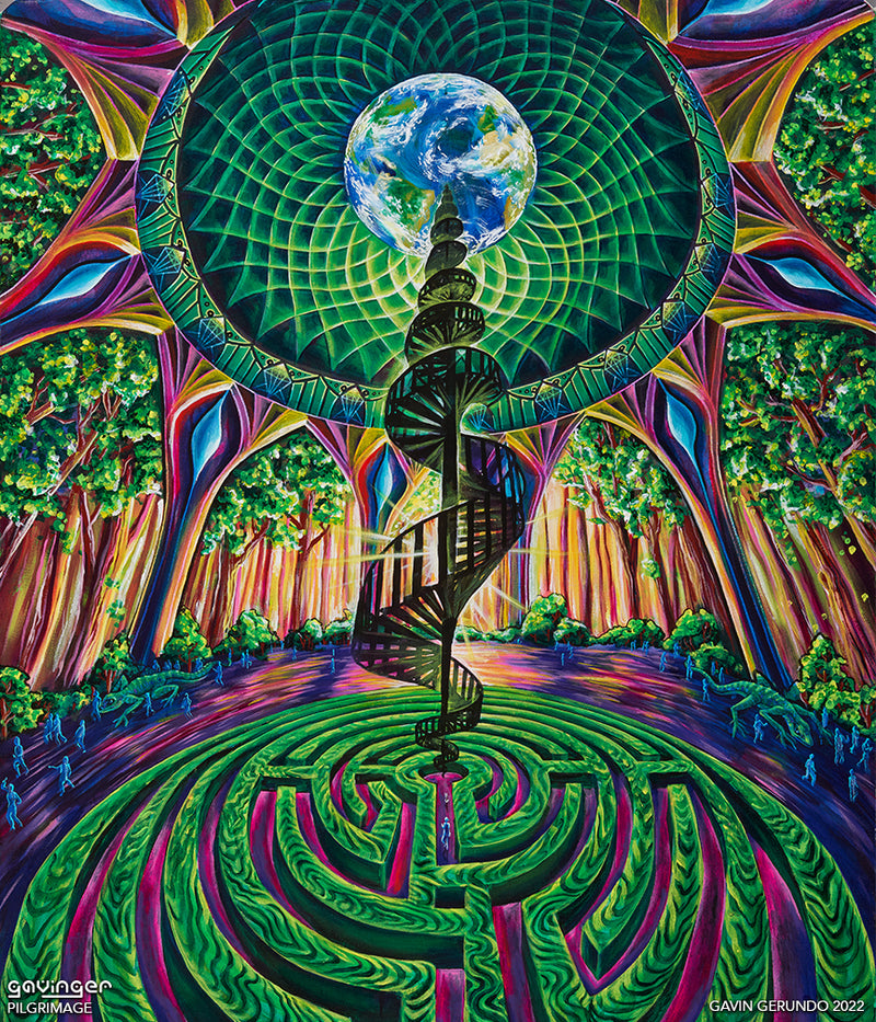 Labyrinth Original Art on Canvas